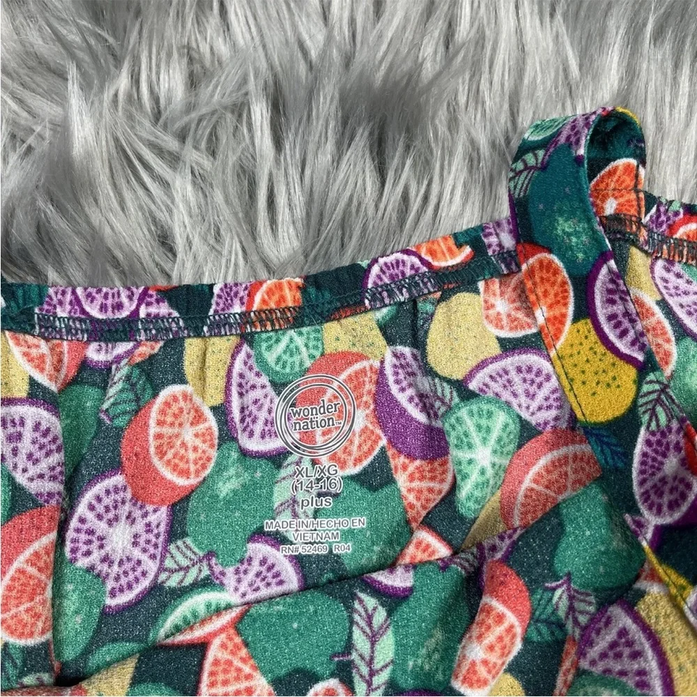 Wonder Nation Girls Fruit Romper Girls XL Plus